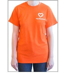HopSkipDrive T-shirts CareDriver Orange Crew Neck S/S Unisex Size XL - NWOT